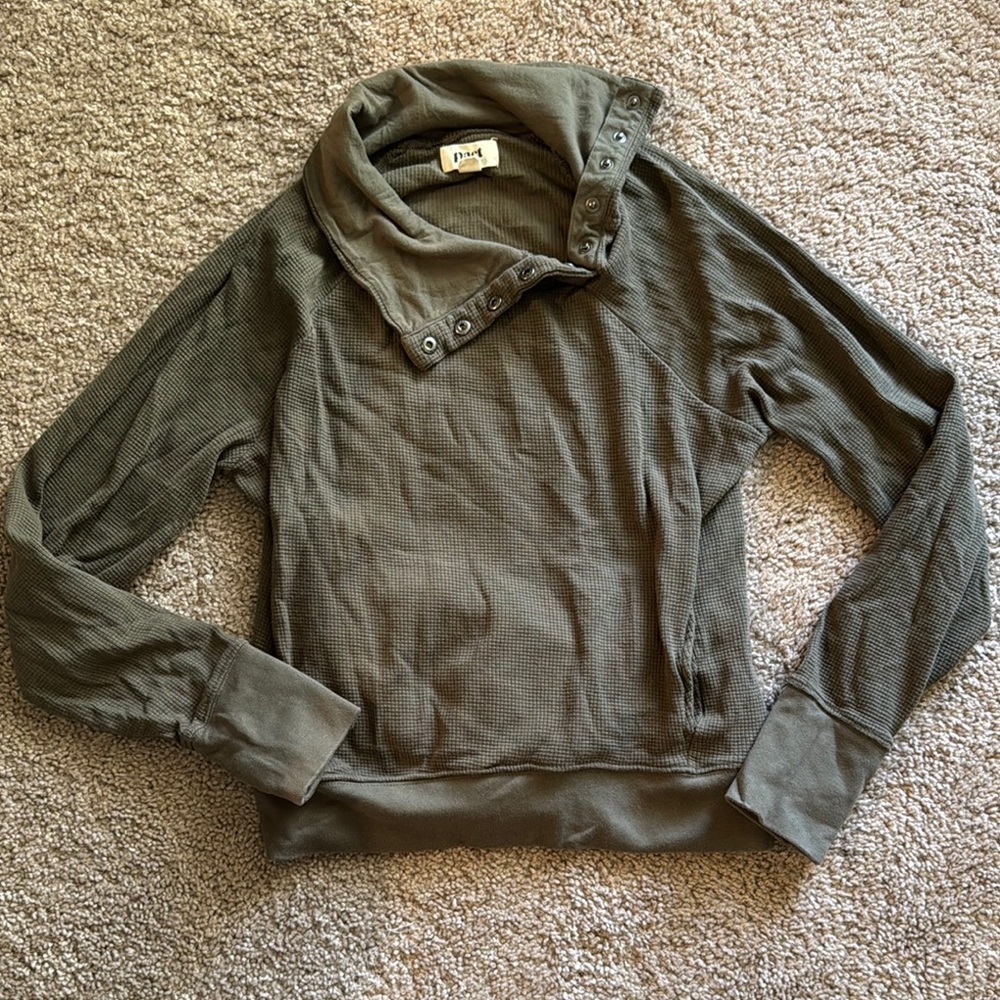 Pact Sage Green Casual Top